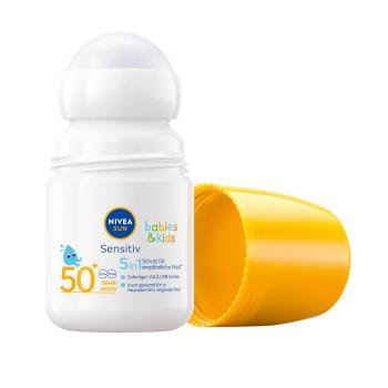 Nivea Opaľovacie mlieko pre deti SPF 50+ (Sun Kids Protect & Sensitive Roll-On) 50 ml