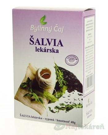 JUVAMED ŠALVIA LEKÁRSKA bylinný čaj  - VŇAŤ, 40g