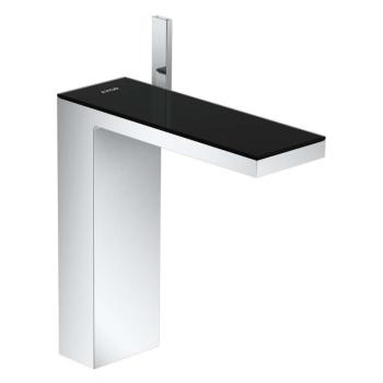 AXOR - MyEdition Umývadlová batéria s výpusťou Push-Open, chróm/čierne sklo 47020600