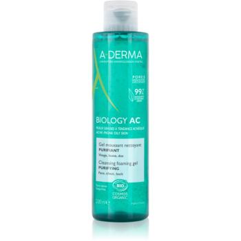 A-Derma Biology čistiaci gél pre mastnú a zmiešanú pleť 200 ml