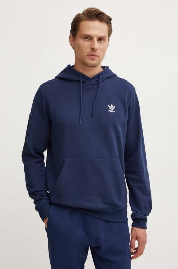 Bavlnená mikina adidas Originals pánska, tmavomodrá farba, s kapucňou, s nášivkou, IX7668