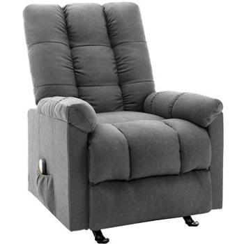 Shumee polohovacie svetlo sivé textil, 321410