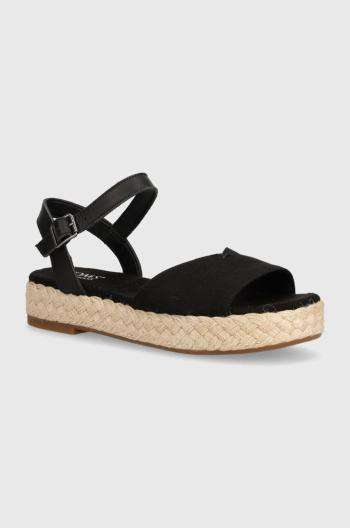 Sandále Toms Abby čierna farba, na platforme, 10020814