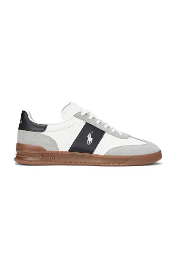 Kožené tenisky Polo Ralph Lauren Hrt Aera Pp biela farba, 809956119002