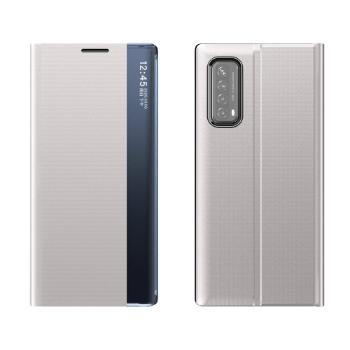 SLEEP CASE Zaklápací kryt Huawei P Smart 2021 strieborný