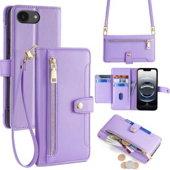 PASTEL Peňaženkové puzdro pre Apple iPhone 16e fialové