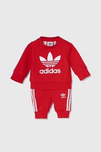 Tepláková súprava pre bábätká adidas Originals červená farba