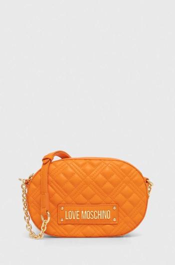 Kabelka Love Moschino oranžová farba, JC4207PP0CKA0