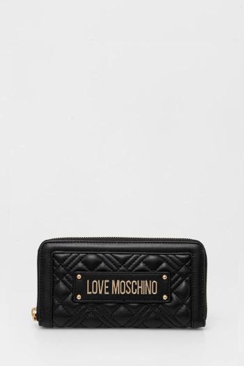 Peňaženka Love Moschino dámska, čierna farba, JC5600PP0MLA0000