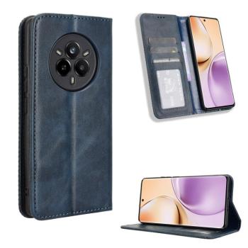 BUSINESS Peňaženkové puzdro pre Realme 14 Pro 5G modré