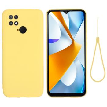 RUBBER Ochranný kryt pre Xiaomi Poco C40 žltý