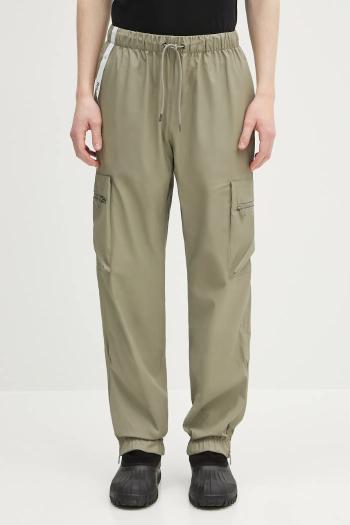 Nohavice Rains Cargo Rain Pants Regular W3 zelená farba, strih cargo, 18850.108