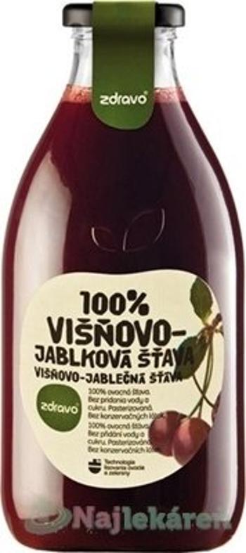 Zdravo 100% VIŠŇOVO-JABLKOVÁ ŠŤAVA, 750ml