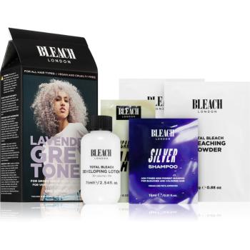 Bleach London Toner Kit semi-permanentná farba pre blond vlasy odtieň Lavender Grey 1 ks