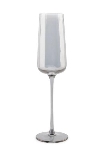 Sada pohárov na šampanské S|P Collection Ray 240 ml 4-pak čierna farba
