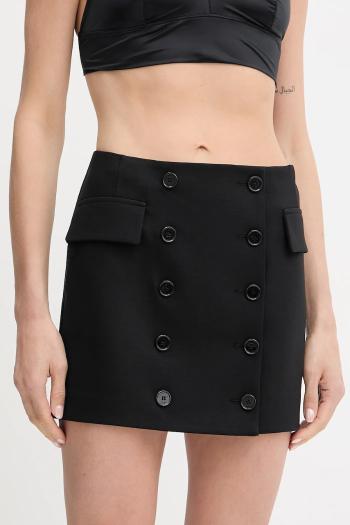Sukňa Patrizia Pepe čierna farba, mini, puzdrová, 8G0497 A025