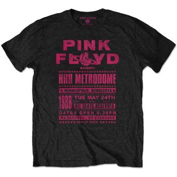 Pink Floyd tričko Metrodome '88 Čierna XL