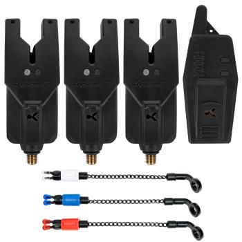 Korum sada signalizátorov kri 3 rod remote alarm & indicator set 3+1 + 3x bobbin