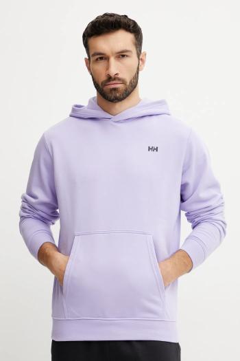 Mikina Helly Hansen pánska, ružová farba, s kapucňou, s nášivkou