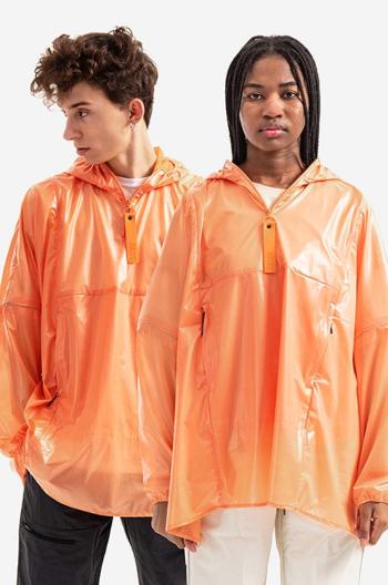 Nepremokavá bunda Rains Ultralight Anorak 18760.ORANGE-ORANGE, oranžová farba, prechodná, oversize