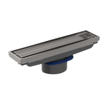 GEBERIT - CleanLine Sprchový kanálik na vloženie dlažby, kefovaná nerezová 154.455.00.1