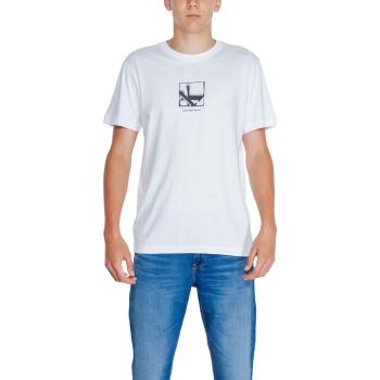 Calvin Klein Jeans  GRID BOX TEE J30J325687  Polokošele s dlhým rukávom Biela