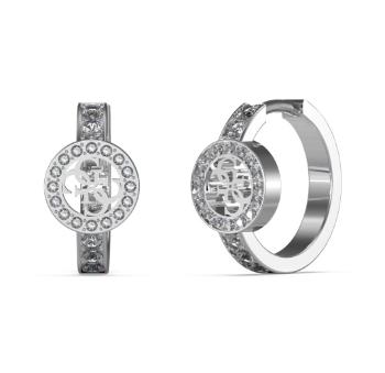 Guess Módne oceľové náušnice s kryštálmi Huggie Me JUBE03138JWRHT/U