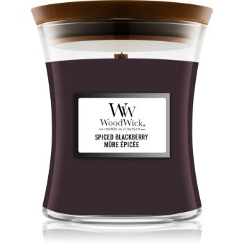 Woodwick Spiced Blackberry vonná sviečka s dreveným knotom 275 g