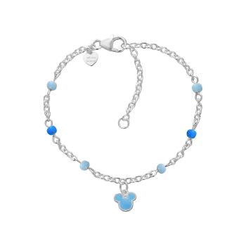 Disney Slušivý strieborný náramok Mickey Mouse Mini BS00103SL-47.CS