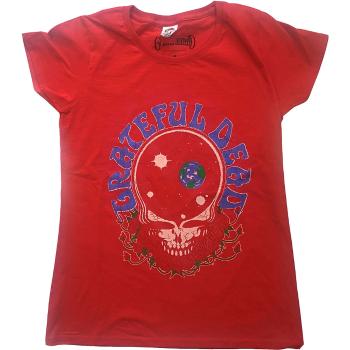 Grateful Dead tričko Space Your Face & Logo Červená XL