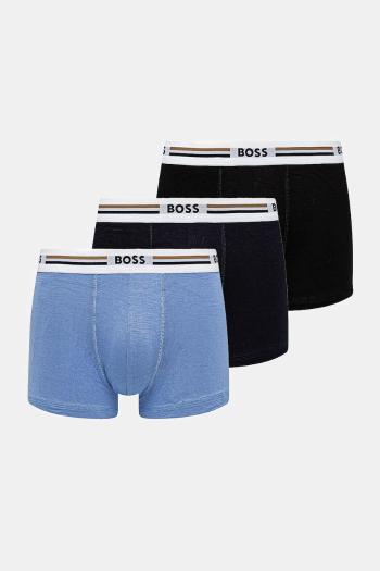 Boxerky BOSS 3-pak pánske, čierna farba, 50492200
