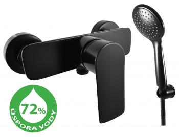 RAV Slezák - Sporiaca vodovodná batéria sprchová VLTAVA ECO čierna matná, Farba: čierna matná, Povrchová úprava: Čierna matná, Rozmer: 150 mm VTE481.5/1CMAT
