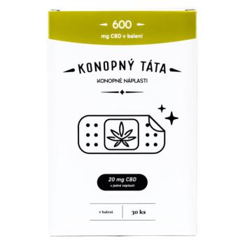 KONOPNÝ TÁTA CBD náplasti 20 mg – 30 kusov