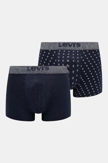 Boxerky Levi's 2-pak pánske, tmavomodrá farba, 37149-1038