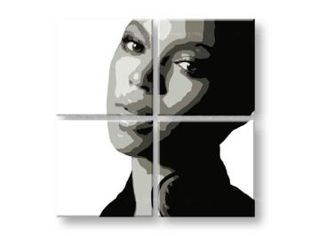 Ručne maľovaný POP Art obraz BEYONCÉ 60x60 cm