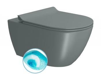 GSI - PURA závesná WC misa, Swirlflush, 36x55cm, agave dual-mat 881504