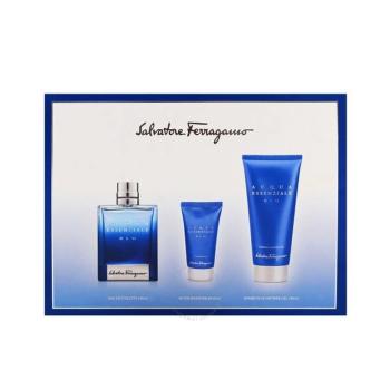 Salvatore Ferragamo Acqua Essenziale Blu - EDT 100 ml + 2v1 sprchový gel a šampon 100 ml + balzám po holení 100 ml