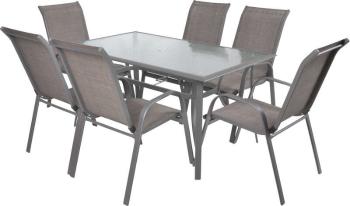 Hecht Sofia set 6 kerti Étkezőgarnitúra - szürke