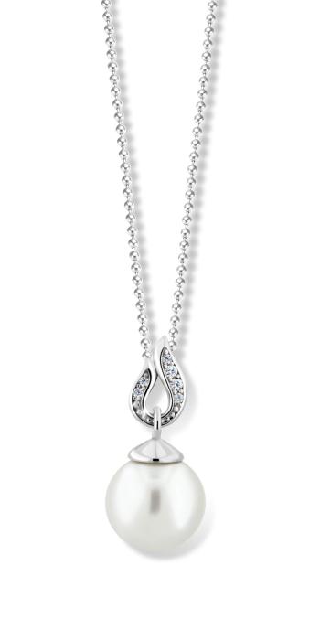 Cutie Jewellery Pôsobivý perlový prívesok z bieleho zlata Z6297-3153-40-X-2