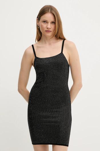 Šaty Guess KHLOE čierna farba, mini, priliehavé, W5GK45 Z3MN2
