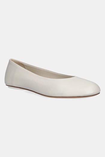 Kožené balerínky Weekend Max Mara TODI béžová farba, 2515521074600