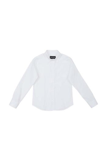 Detská košeľa Emporio Armani biela farba, 8N4CJ0 1N06Z