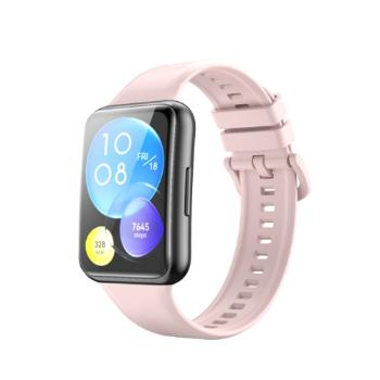 BUTTERFLY Silikónový remienok Huawei Watch Fit 2 ružový