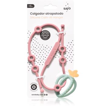 Saro Baby Silicone Catch-All Hanger șnur multifuncțional din silicon Pink 1 buc