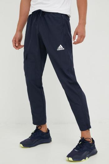 Tepláky adidas pánske, tmavomodrá farba, jednofarebné