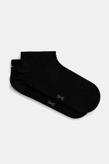Ponožky Tommy Hilfiger 2-pak pánske, čierna farba, 342023001