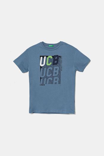 Detské bavlnené tričko United Colors of Benetton s potlačou, 3I1XC10N3
