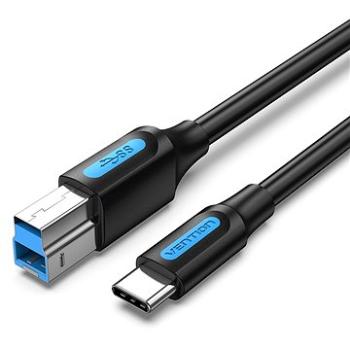 Vention USB-C 3.0 to USB-B Printer 2A Cable 0,25 m Black (CQVBC)