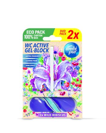 Ambipur WC Active gel-blok divoký ibišek 2x 45 g