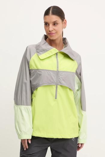 Vetrovka adidas by Stella McCartney TrueNature zelená farba, prechodná, oversize, JG1068